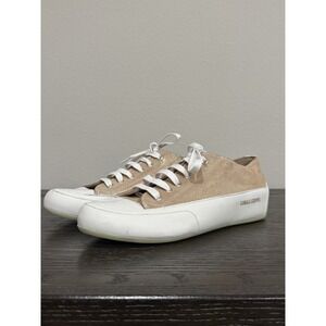Candice Cooper Rock S Low Leather Suede Beige Shimmer‎ Sneaker 37.5